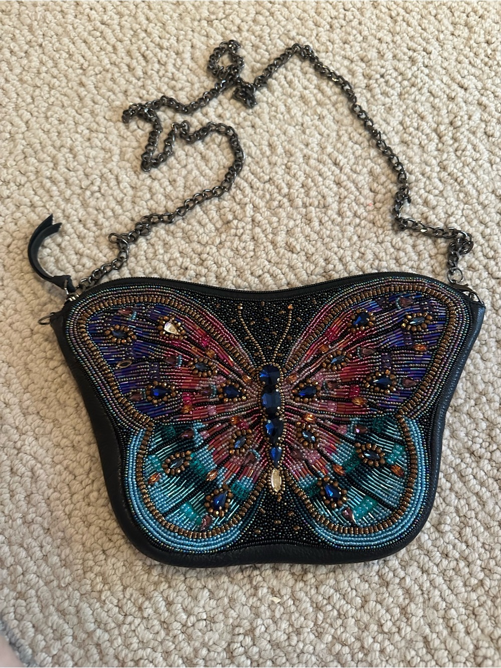 Beaded Butterfly Crossbody Bag - Multicolor Mary Frances